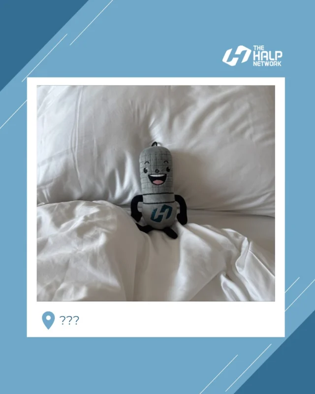 Mic-E's been traveling the world meeting with business partners, clients, friends, and even...fans! Here he is all comfy in his hotel room. Can you guess in what country this picture was taken?